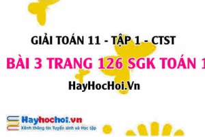 Giải bài 3 trang 126 Toán 11 tập 1 SGK Chân trời sáng tạo: Hình vuông nội tiếp đường tròn